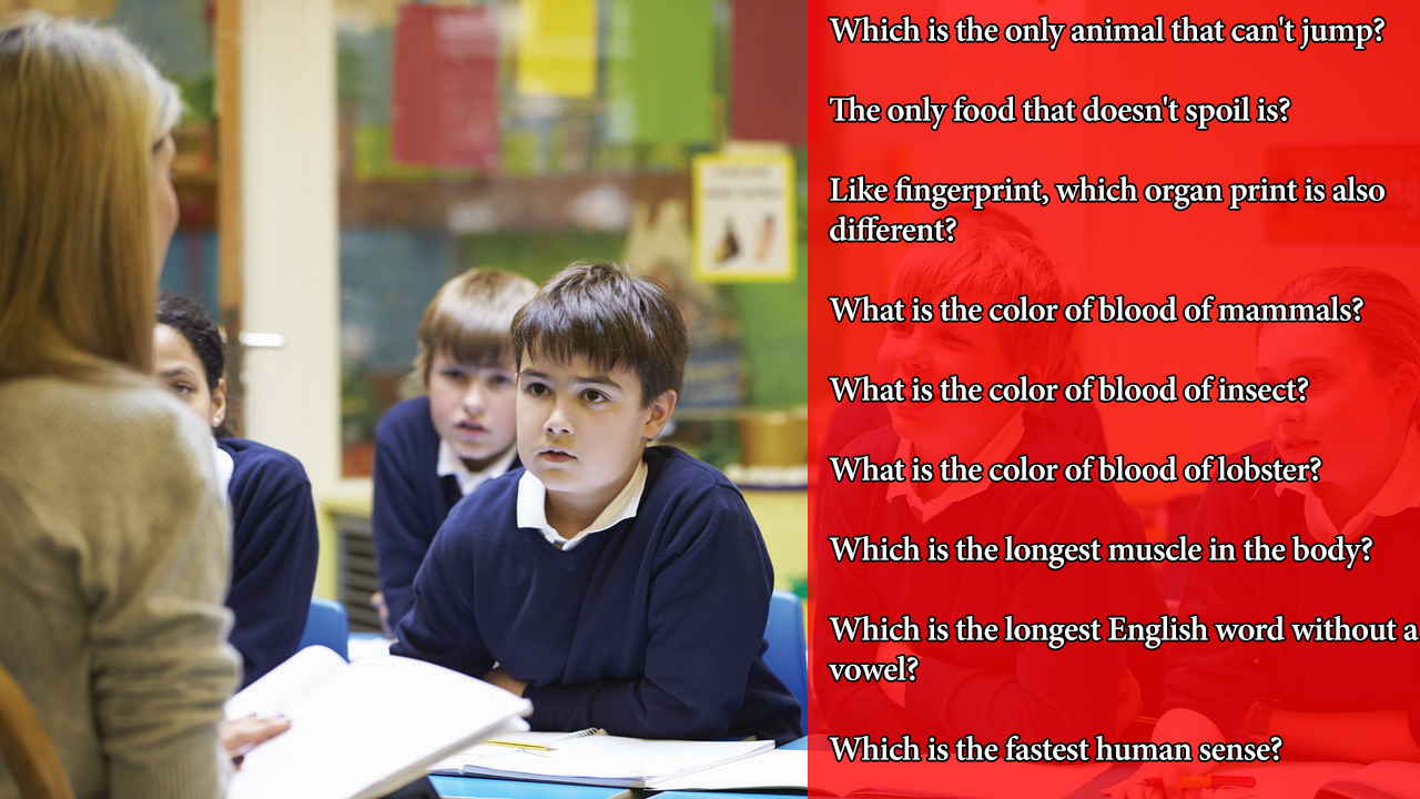 1st 2nd 3rd 4th 5th Grade Trivia Questions For Kids