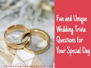 wedding trivia questions